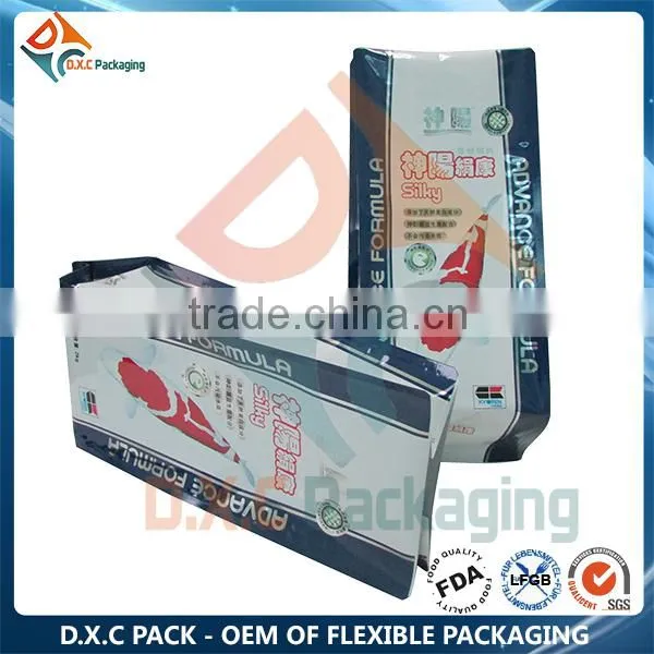 5kg Metallic Laminated Side Gusset Bag For Fish Food / Fish Feed