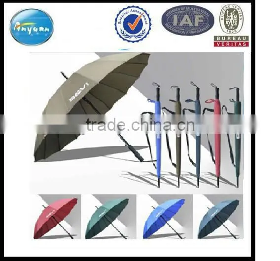 Umbrella with Black U Wood Handle promotion umbrella