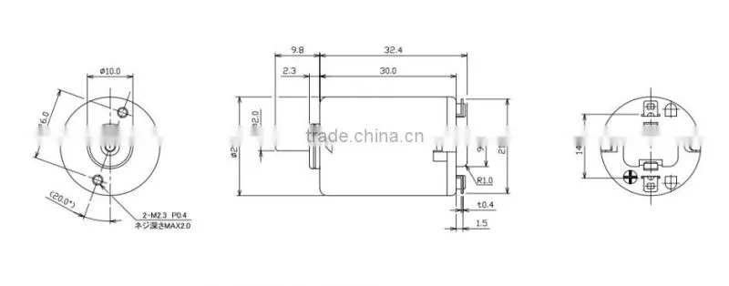 Brushed DC Motor for Home Appliance Electric Motor for Car