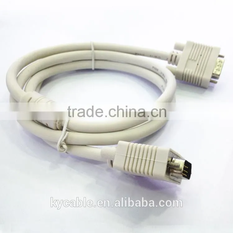 Alibaba high Definition Male to Male Vga to Vga Cable 3+4 for monitor/computer/projrctor