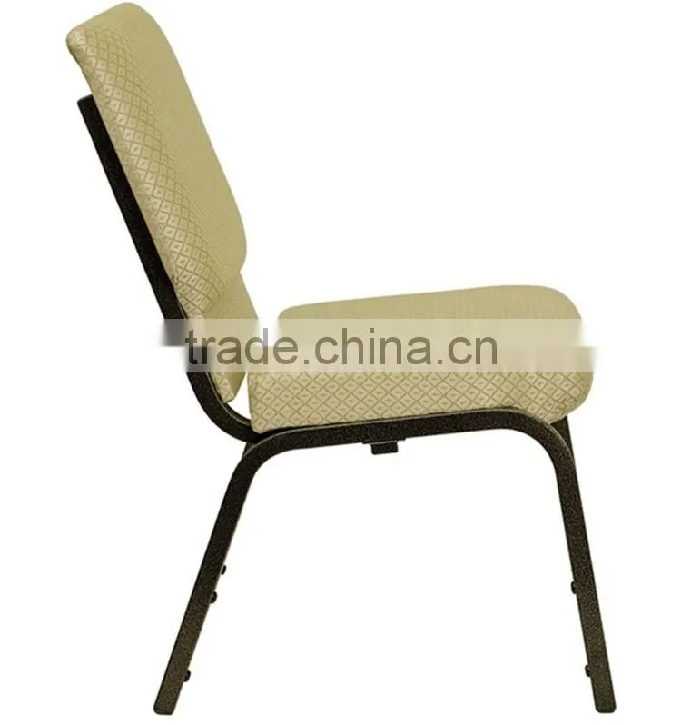 Beige stacking CHURCH CHAIR with super quality from China factory