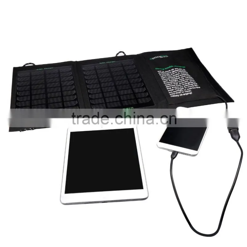CooCheer 7W Solar Charger with USB Port (Foldable, Portable, High Technology) AM000077