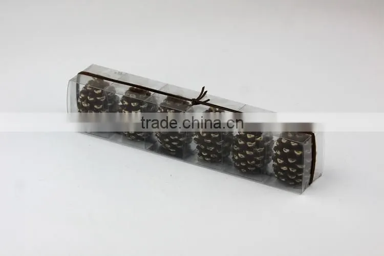 New Christmas Decoration Candle / Snow Flake Shaped Engraved Candle