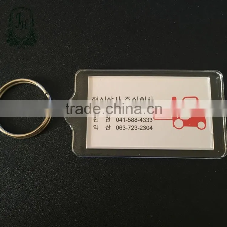 cheap promotional gift Acrylic keychain/blank photo frame custom printed acrylic charms