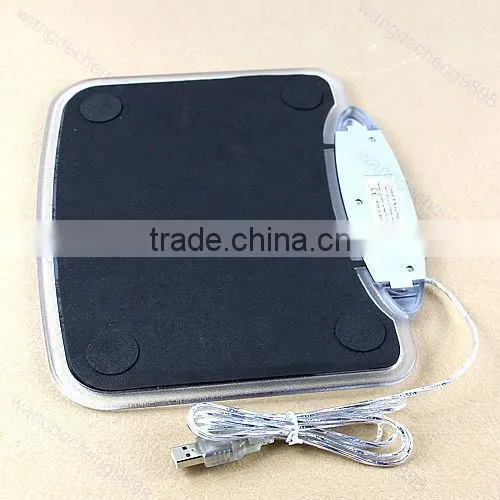 blue light mouse pad mat with hub