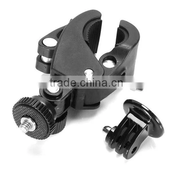 180degree Rotate Best Bike Bicycle Scooter Motorcycle Golf Stroller Handlebar Clamp Mount Holder for Gopro SJ4000 Sport Camera