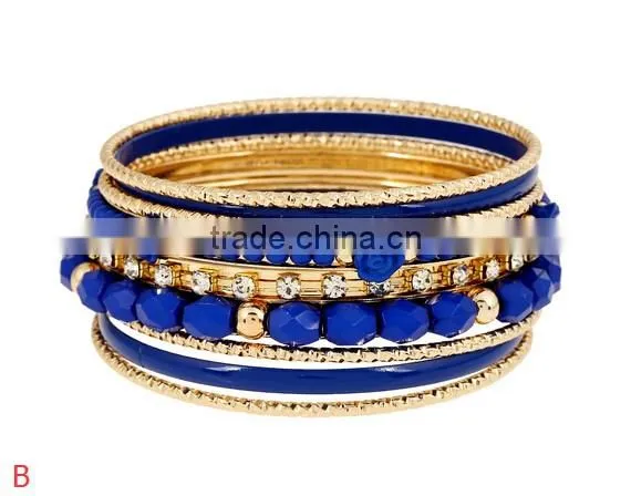 New Fashion Bohe summer handmade beaded bracelet set/