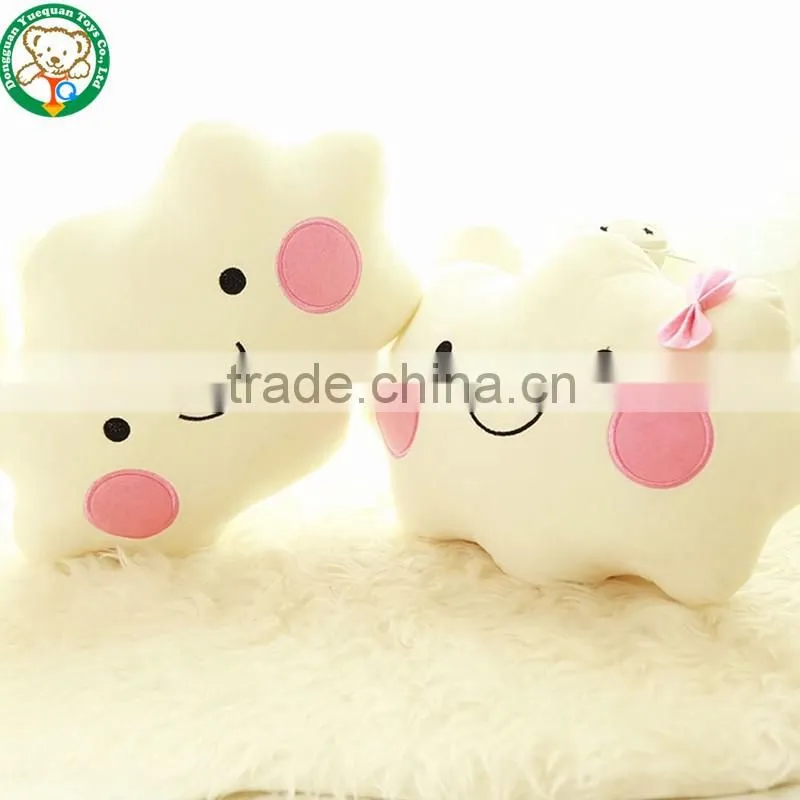 Custom Plush Cloud Toys White Clouds Shaped Throw Pillow Soft Toy