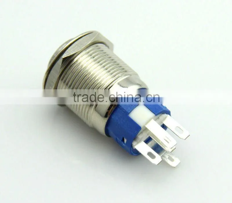 F0279 19mm LED metal push button switch Momentary