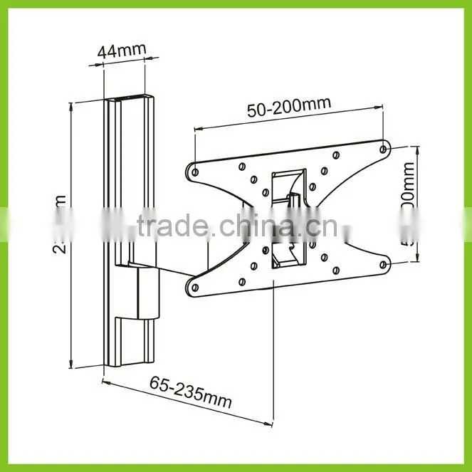 LCD2401 Single Arm Aluminum TV Mounting Bracket