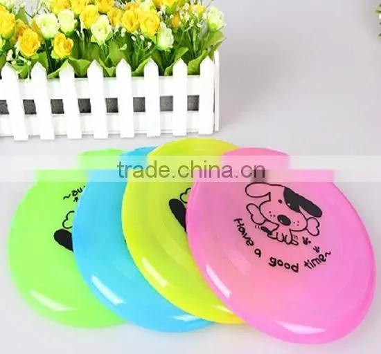 promotional and good quality plastic pet dog frisbee