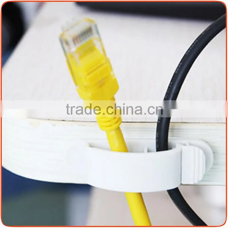 J481 Hot Selling plastic cord ring cable holder clip