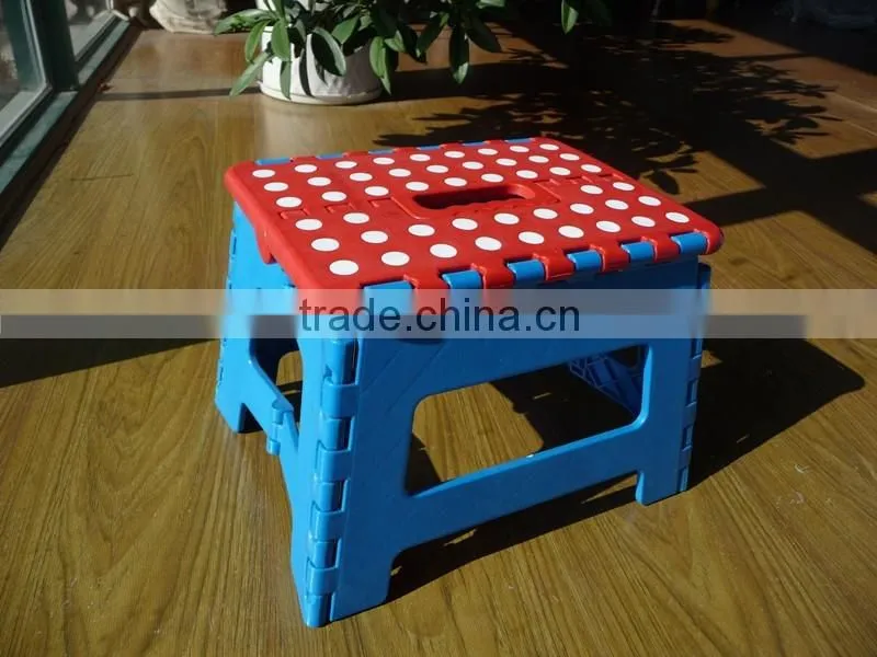 Plastic portable and useful folding step stool