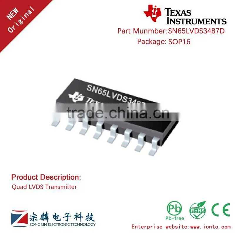 Genuine Original SN65LVDS3487D SOP16 SN65LVDS3487 LVDS transmitter