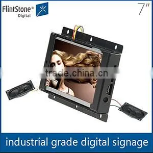 Flintstone 7" marketing digital signage player indoor, lcd displayer advertising, non-stop loop-playing lcd monitor