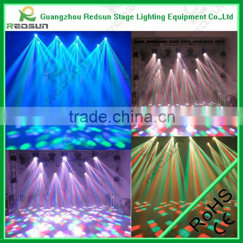 Lowest price!!! High quality LED Professional 12pcs 10W RGBW Moving Head Mini Euro Gobo Disco Moving Head light