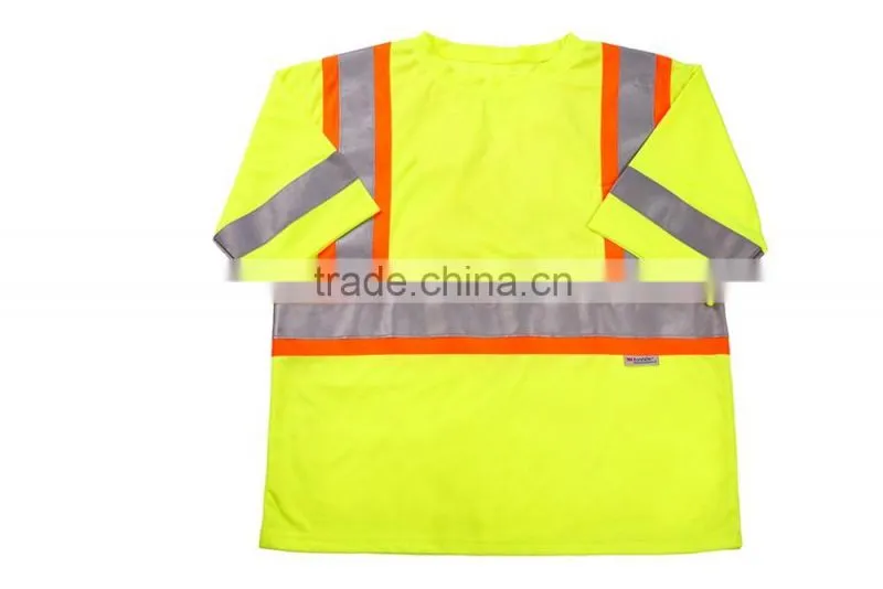Orange Reflective Tape Safety T Shirt Cheaper Price China Manufacturer