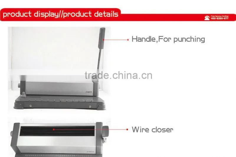 Office machine plastic binding machine Wire Binding Machine ( WD-TD1500 )
