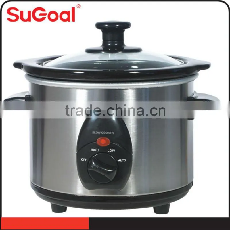 2015 SuGoal stainless steel chinese slow cooker