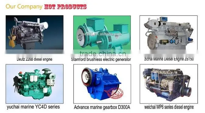 400KW Weichai BAUDOUIN France 6M26 marine diesel generator set