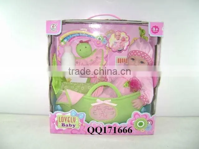 14" Lovely baby doll with 4-sound IC-papa,mama,cry laugh