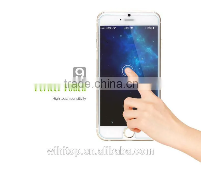 Factory Price 0.26MM 9H Round Edge for iPhone 6 Mobile Phone Tempered Glass Screen Protector