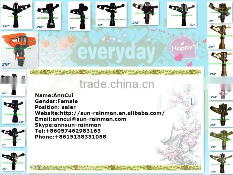 3/4"Full Circle Metal Impact Sprinkler For Farm Irrigation