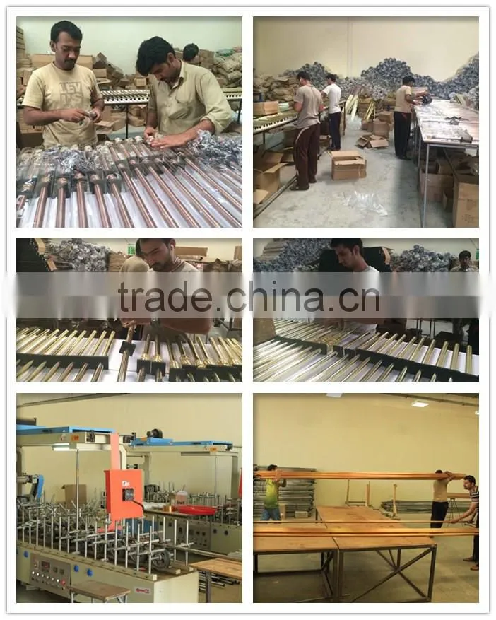 Luxurious Plating Iron Curtain Rod Set ,Curtain Rod