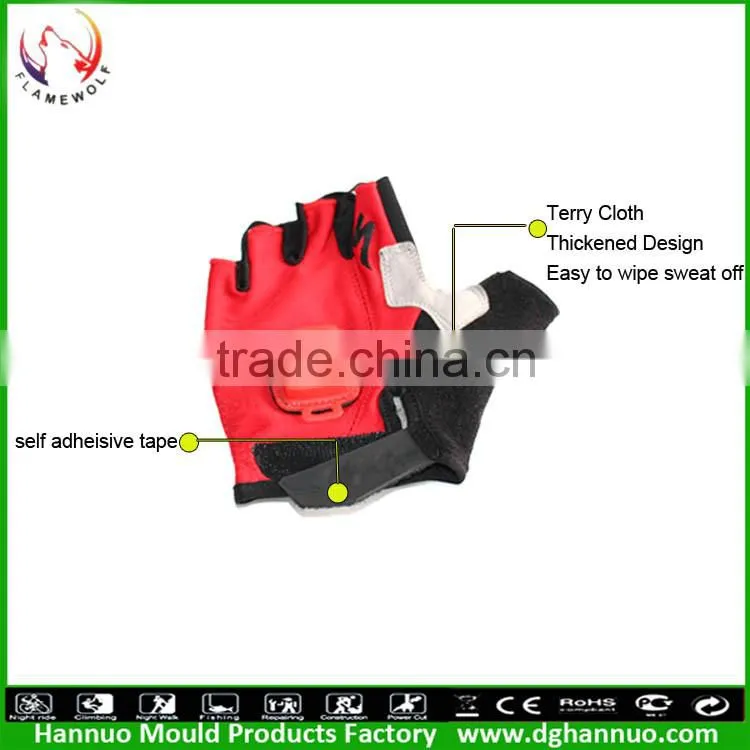 Factory Logo are supported bicycle gloves with lights