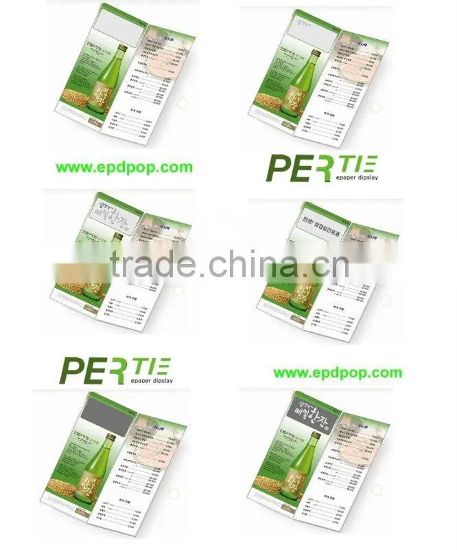 inserting epaper display Menu Board holder promotion advertisement for led wall screen