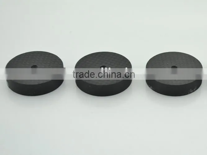 High Performance 40mm*10MM Carbon Fiber Speaker Spike Pad Base Stand Protective Black Hi Fi