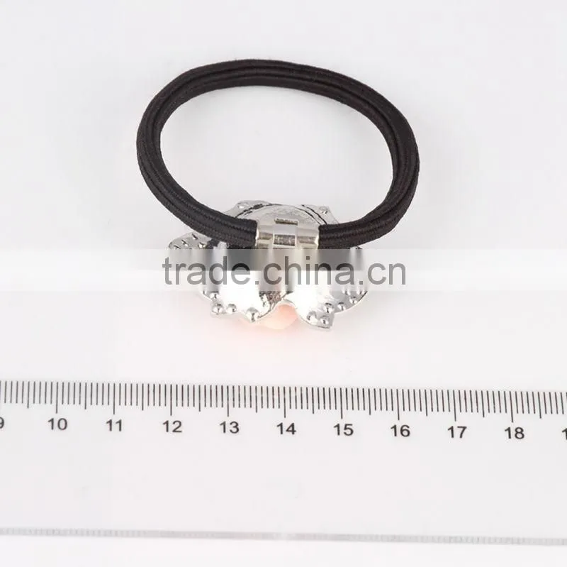 Rhinestone crystal Elastic hair scrunchie ,hair accessories factory