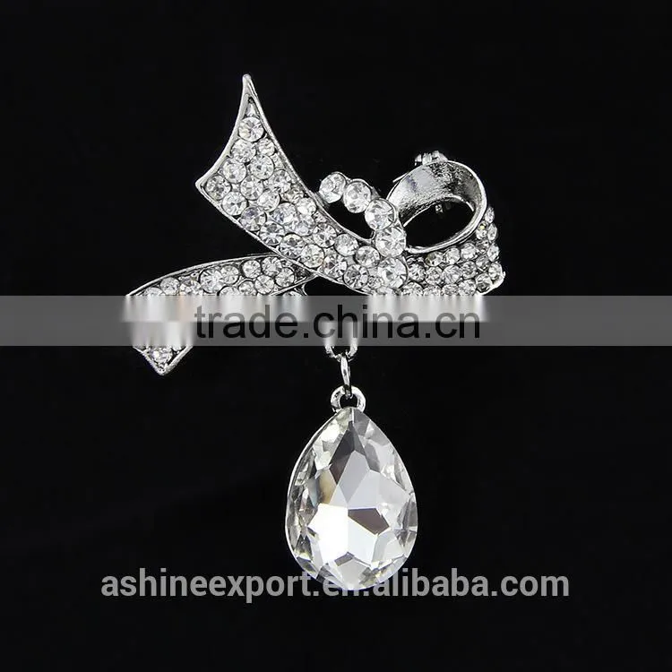 Cheap beautiful bridal marquise bulk crystal rhinestone brooch/handmade rhinestone brooch