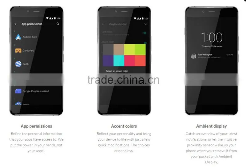 Original 5.0 inch ONEPLUS X Android 5.1 Qualcomm Snapdragon 801 Quad Core 2.3GHz 3GB RAM 16GB ROM Corning Gorilla Glass 3 Screen