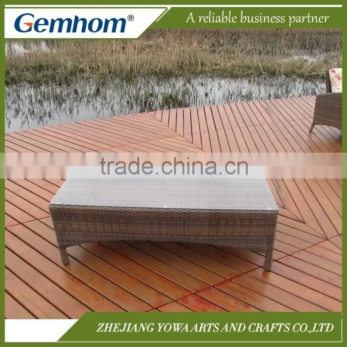 Waterproof rattan sofa set with cushion