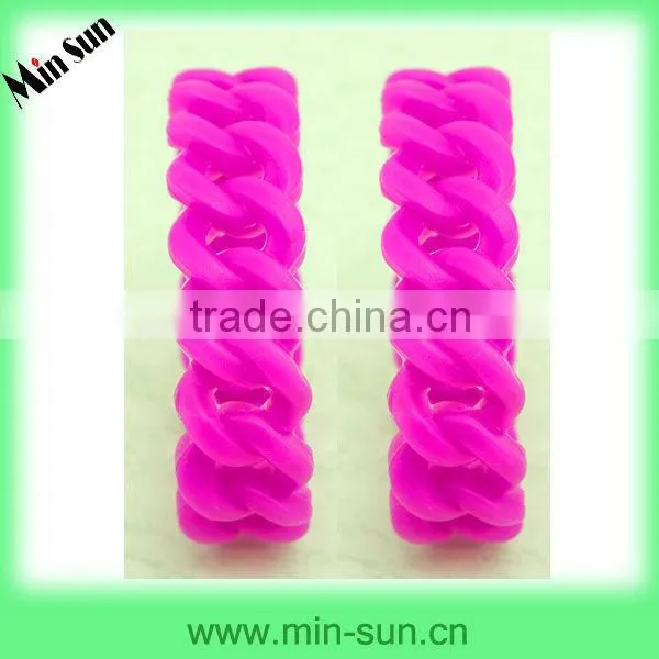 Color Chain Silicon Bands Bracelets