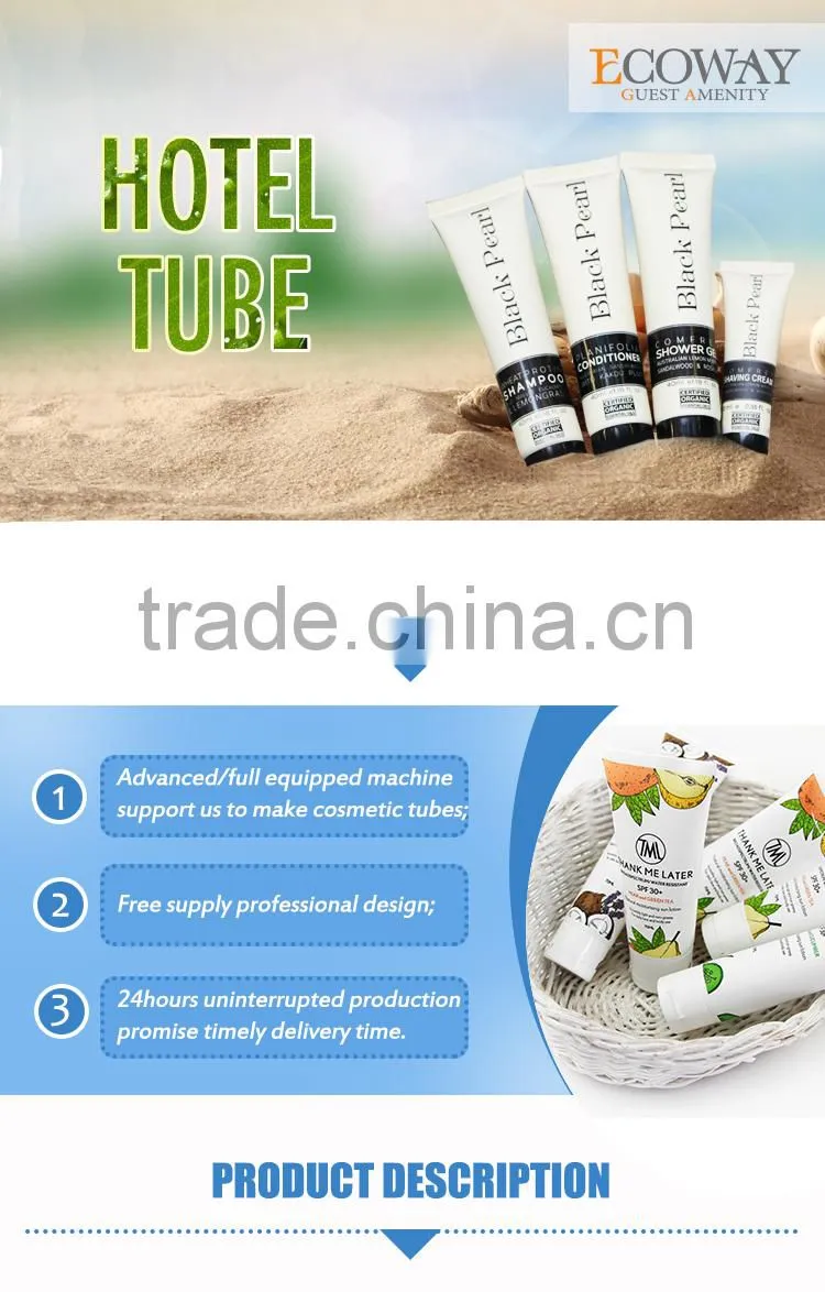 5 star hotel bath cosmetic tubes best hair conditioner tube packing