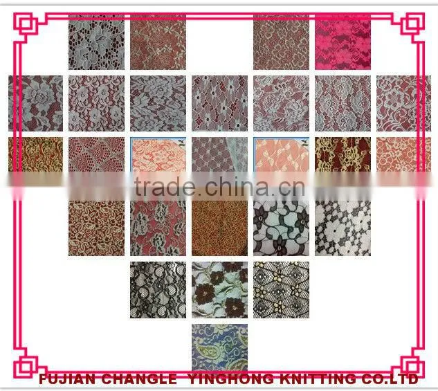 embroidered floral lace for dress or underwear