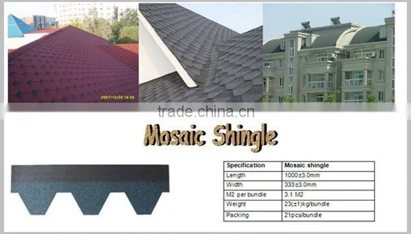 2015 New High Quality Asphalt Roofing Shingle Price Factory America Maket