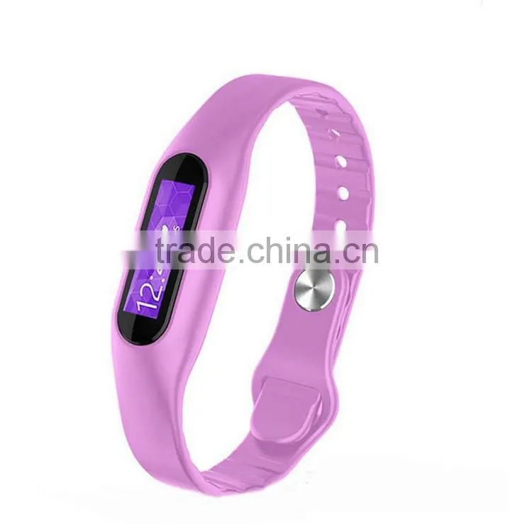 E06 smart bracelet e06 Silicon Wristband/Pedometer Monitoring smart watch for health