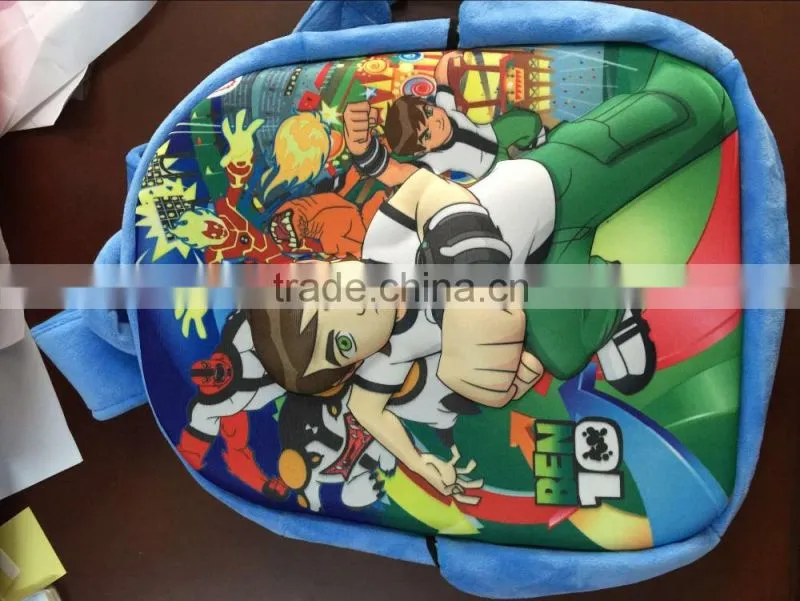 Hot selling new design plush backpack for promotion plush stuffed toy dog bag