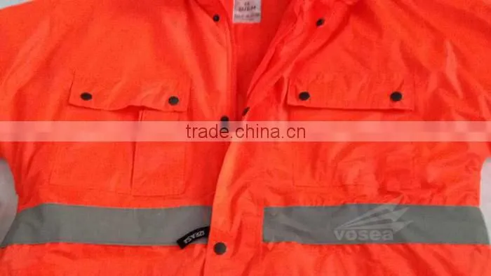 Reflected type flame-resistant shirt with two chest pockets