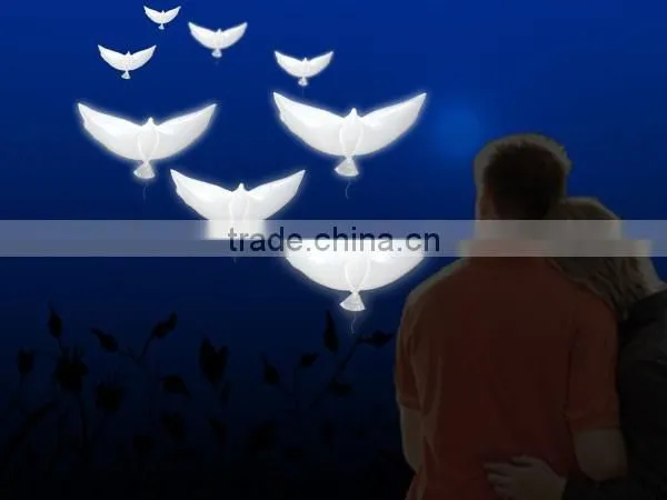 2016 Wedding Helium Inflatable Biodegradable White Dove Balloons For Wedding Decoration Doves Dhaped Bio Balloons
