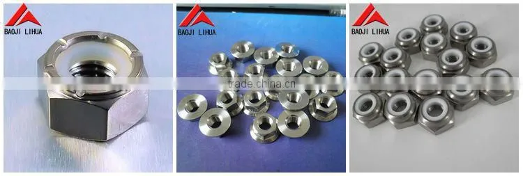 best price gr5 titanium flange nuts