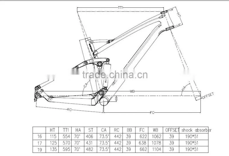 2015 Wonderfull Carbonfull suspension 27.5er mtb frame 650b super light mtb carbon frame