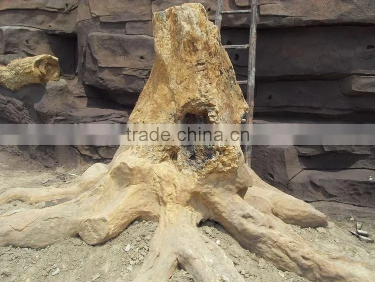Simulation plant siliciffied wood