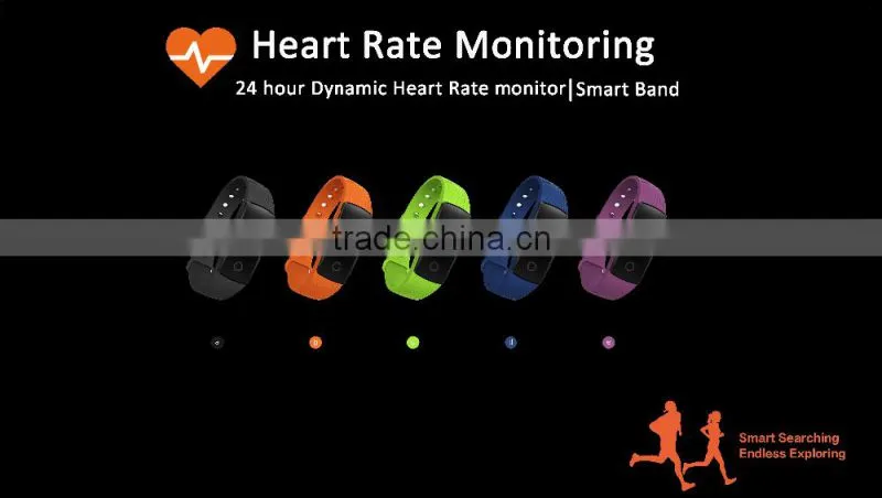 2016 Fashion Fitness Smart Band Health Bracelet Smart Watch Bluetooth 4.0 Wrist Pedometer
