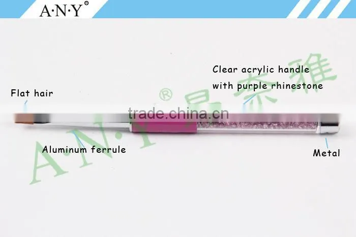 ANY UV Gel Nails Building One Stroke Painting Synthetic Gel Brush for Nail Art