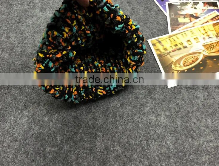 South Korea knitted Candy color pointed cap Warm thickening couples hat