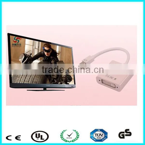 Support 10.8 Gbps 15cm DP to dvi mini displayport female dvi male